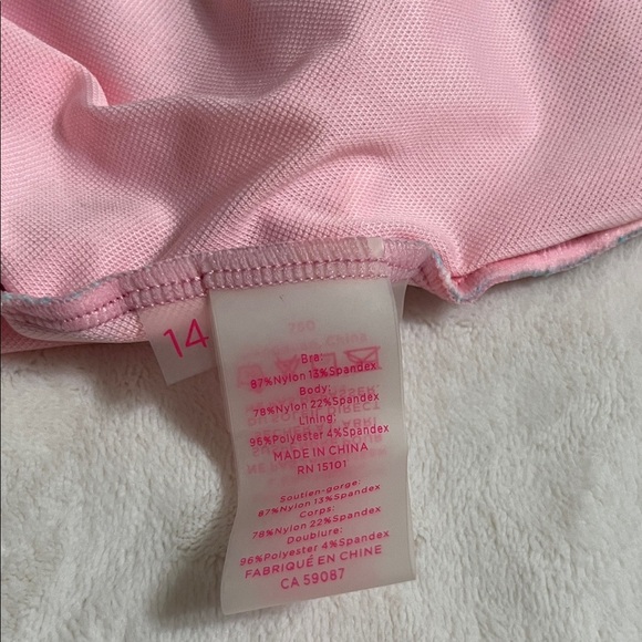 Lilly Pulitzer Teal and Pink One Piece Swimsuit - Picture 9 of 10